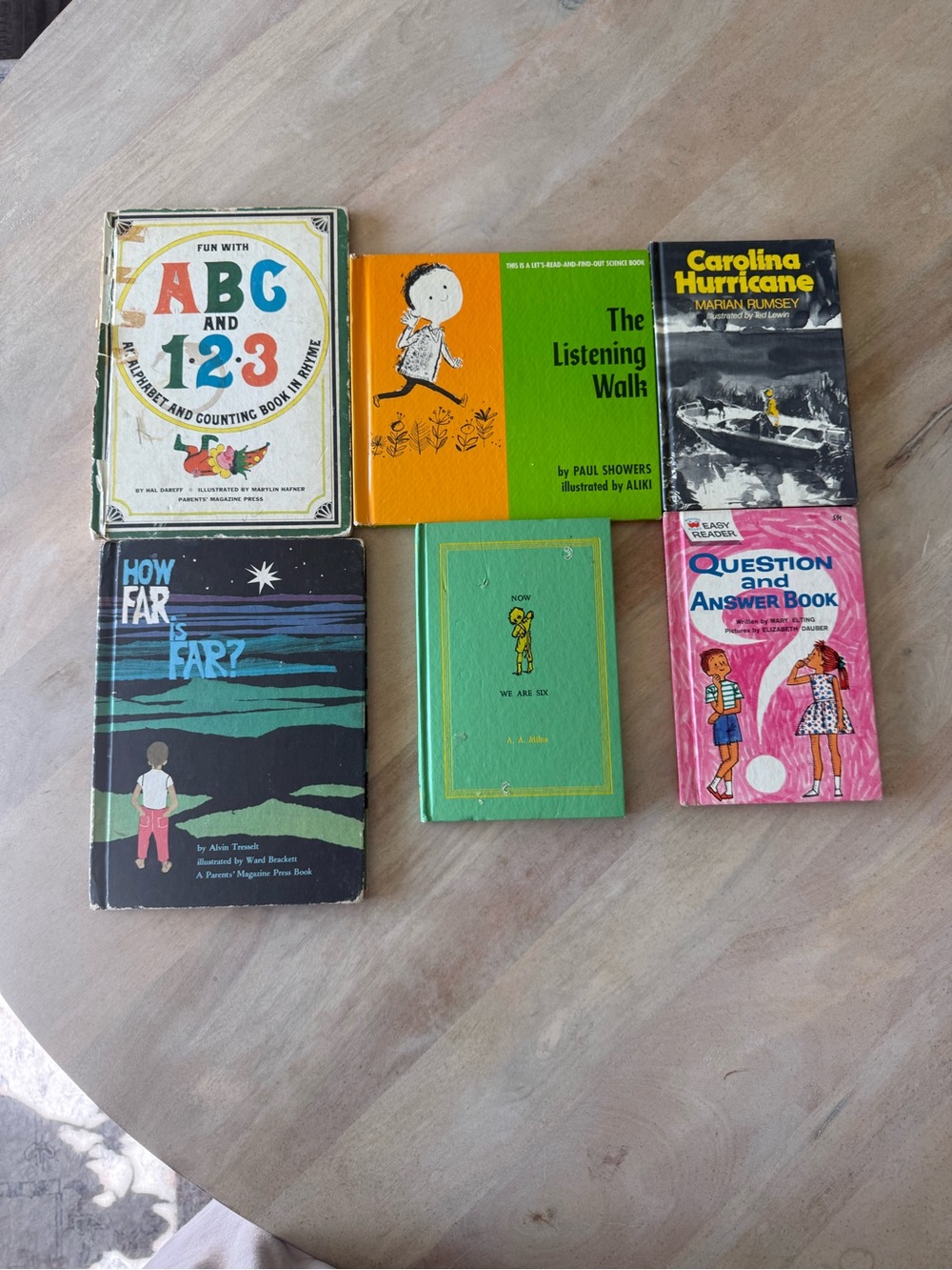 Vintage Children’s Learning Book Lot- 6 books